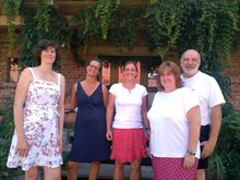 Dörte Wollenberg (Die Meck Schweizer), Foto v.l.n.r.: Franziska Richter (Grüne Mecklenburgische Seenplatte), Claudia Schulz (Landesvorsitzende Grüne MV), Jutta Wegner (Sprecherin Kreisverband Grüne Mecklenburgische Seenplatte) und Bernd Kleist (Die Meck Schweizer)