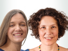 Die Landesvorsitzenden Ulrike Berger (r.) und Claudia Schulz (l.) fordern langfristige, nachvollziehbare Maßnahmen im Umgang mit Corona in MV von der Landesregierung.