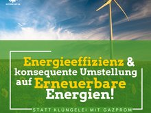 Die GRÜNEN MV fordern eine konsequente Umstellung auf Erneuerbare Energien, statt sich u.a. mit Nord Stream 2 für viele weitere Jahre zum Verbrennen fossiler Rohstoffe neu zu verpflichten.